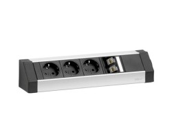 EVOline V-Dock DATA SMALL / 3 разъема питания / 2 разъема RJ45