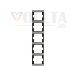 Berker 13540004 Arsys рамка пятерная вертикальная, цвет: благородная сталь