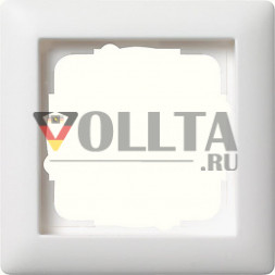 Gira 021104 Standard55 рамка 1-я, цвет:чисто белый, тон: матовый