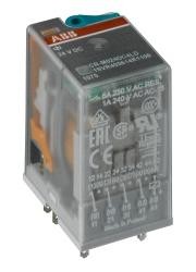 ABB Stotz-Kontakt CR-M110DC4L, вставное интерфейсное реле 4We, A1-A2=110VDC, 250V/6A, светодиод, 1SVR405613R8100