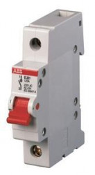 ABB Stotz-Kontakt E201/100G, разъединитель 1P, 100A, ручка переключателя серая, 2CDE281001R1100