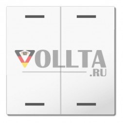 MDT BE-TAL55W202.01 Light 55 2-х полосный чистый белый глянцевый нейтральный KNX рокер
