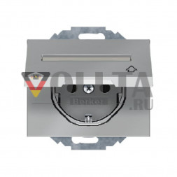 Berker 47487104 K5 SCHUKO-розетка 16А, цвет: благородная сталь