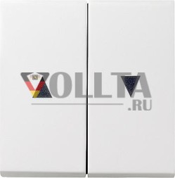 Gira 029427 клавишный выключатель с символом стрелки System 55 чисто-белый матовый
