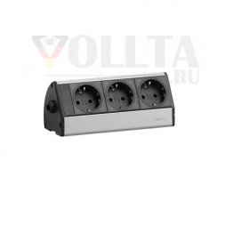 Док-станция EVOline SMALL / 3 блока питания / серебристый / кабель через боковую крышку