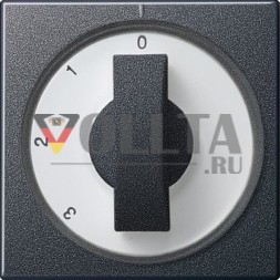 Gira 066928 System55 Накладка с ручкой для трехступенчатого переключателя, цвет:антрацит