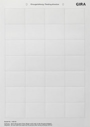 Gira 145600 Вкладыши для надписей 46,9x36,9mm