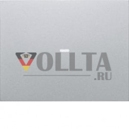 Berker 80960271 клавишный переключатель 1-позиционный с прозрачной линзой Berker K.5 alu matt