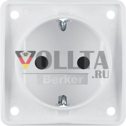 Berker 947792502 Розетка SCHUKO полярная белизна, матовые вставки Integro
