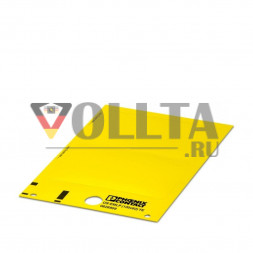 Пластиковая этикетка Phoenix Contact 0830122 US-EMLP (100X60) YE CUS