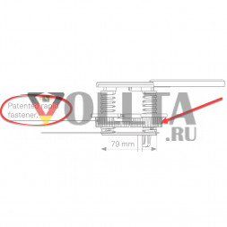 Быстроразъемное крепление EVOline Square80 / резьбовое кольцо