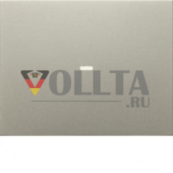 Berker 80960273 Клавиша 1-позиционная с прозрачной линзой Berker K.5 нержавеющая сталь матовая