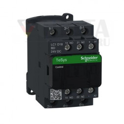 Контактор Schneider Electric LC1D18BD 3-полюсный 18A 24VDC 1S/1OE