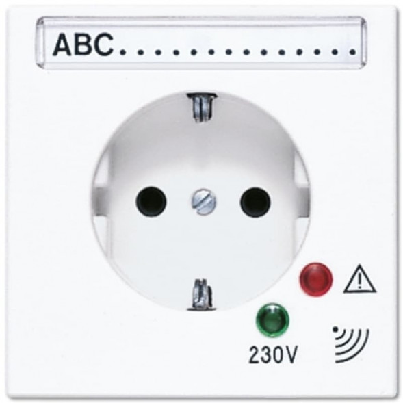 Jung LS521KINAUFWW LS990 SCHUKO-розетка  16А, цвет: альпийский белый