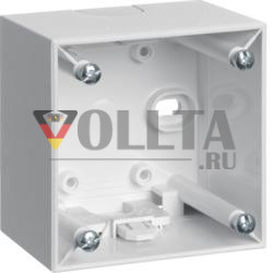 Berker 911512509 Корпус для поверхностного монтажа, односторонняя высокая версия, полярно-белый, глянцевый Integro Flow/Pure