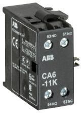ABB Stotz-Kontakt CA6-11K, вспомогательный выключатель 1НО/1НЗ с винтовым соединением, боковой монтаж, подходит для K6, KC6, GJL1201317R0001