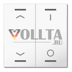 MDT BE-TAL55W202.C1 Light 55 2-х полосный чисто-белый жалюзи KNX рокер