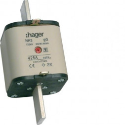 Предохранительная вставка Hager LNH3425MK NH NH3 gG 500 В 425 А с изолированной ручкой