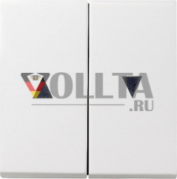 Gira 029427 System55 переключатель  для жалюзи/кнопка клавиша коромысловый выключатель,  цвет:чисто белый, тон: матовый