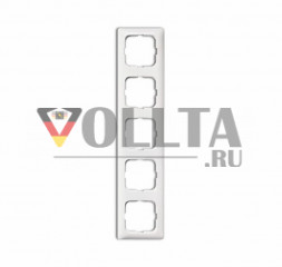 Busch-Jaeger 2515-214K-102 Reflex SI, Linear рамка пятерная цвет: альпийский белый