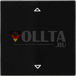 Gira 082247 S-Color Жалюзи-Кнопка управления крышка, цвет: черный, тон:глянец