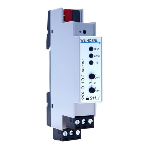 WEINZIERL 5327 KNX-переключающий актуатор | 1-канальный, 2 бинарных входа, KNX Secure