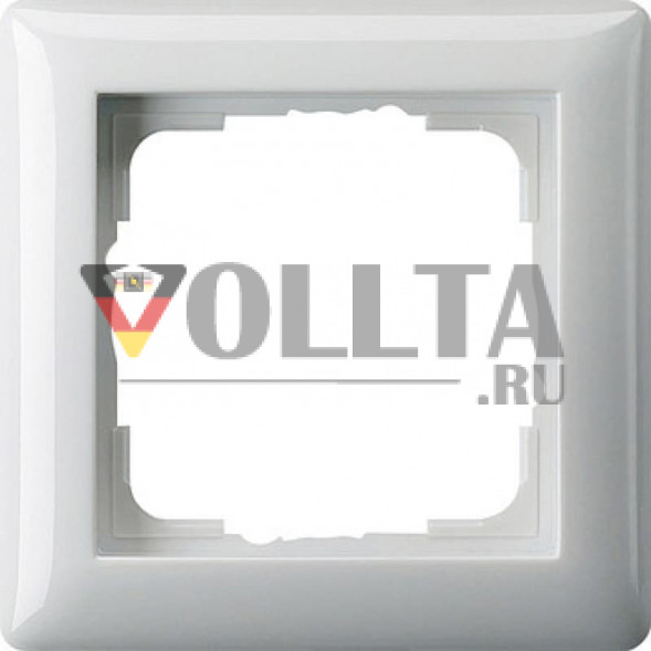 Gira 021103 Standard55 рамка 1-я, цвет:чисто белый, тон:глянец