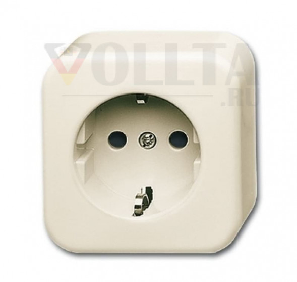 Busch-Jaeger 2300EAP-09-503 Duro2000 AP SCHUKO-розетка  16А, 1-я, цвет: кремово-белый