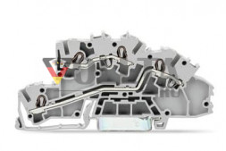 Wago 2003-7642 уровневый зажим TOPJOB 4mm L/L цвет: серый