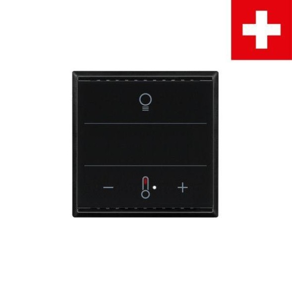 Elsner Cala KNX MultiTouch T Light CH черная кнопка