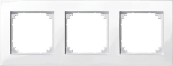 Schneider серия: Merten 503319 M-Plan II рамка,3 группы, цвет:полярная белизна, тон:глянец