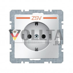 Berker 47436049 Q1 SCHUKO-розетка 16А, со штампом ZSV
