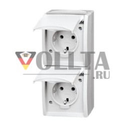 Busch-Jaeger 20-02 EW-54 Розетка SCHUKO®, 2-контактная, альпийский белый