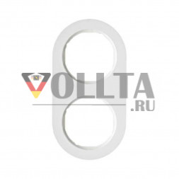 Berker 10122089 рамка двойная,  цвет:полярная белизна, тон:глянец