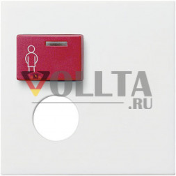 Gira 022703 System55 модуль вызова /Блок вызова крышка, цвет:чисто белый, тон:глянец