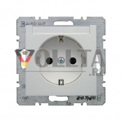 Berker 47508989 S1 SCHUKO-розетка 16А, без защиты от детей цвет:полярная белизна, тон:глянец