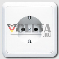 Jung 5520 CD500 SCHUKO-розетка 16А, полная плата цвет: кремово-белый