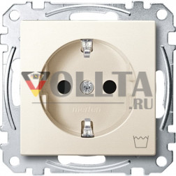 Schneider серия: Merten MEG2352-0444 System M SCHUKO-розетка 16А, c символом стиральная машина цвет: кремово-белый, тон: матовый