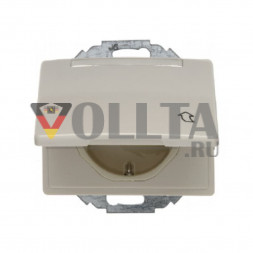 Berker 47480002 Arsys SCHUKO-розетка  16А, цвет: кремово-белый, тон:глянец