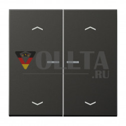 Jung AL2995KO5MPAN LS990 KNX кнопка, клавиша крышка, цвет алюминевый цвет:антрацит