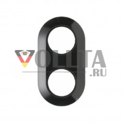 Berker 138121 Серия1930 рамка двойная, цвет: черный, тон:глянец