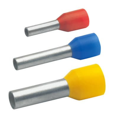 Klauke 471/8 Наконечники 1mm изолированные, цвет: красный 100 штук