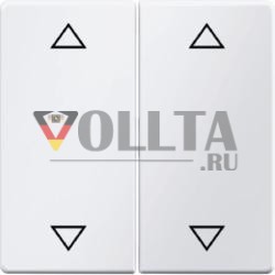 Berker 16446089 Клавишные переключатели с оттиском символа стрелки полярно-белый бархат Berker Q.1/Q.3