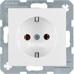 Berker 47431909 Розетка SCHUKO полярная белизна матовая Berker S.1/B.3/B.7