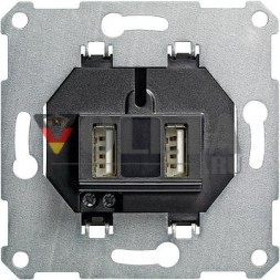 Gira 235900 USB-блок питания 2-канальный вставной