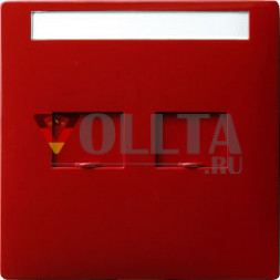 Gira 066343 S-Color телефонная розетка, крышка, цвет: красный, тон:глянец