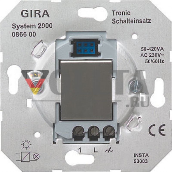 Gira 086600 System 2000 Tronic  переключатель вставка