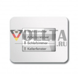 Busch-Jaeger 6730-24G Alpha LED-Дисплей WaveLINE цвет: алебастр