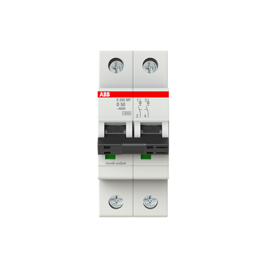 Автоматический выключатель ABB Stotz-Kontakt 2CDS272445R0501 S202MT-D50 D-Char.10kA 50A 2P