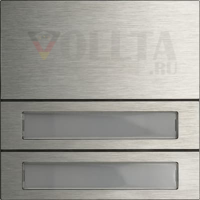 Gira 5532920 System 106- Кнопка вызова nmodul,2x портовая, цвет: благородный метал